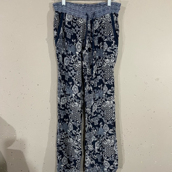 Hippie Laundry Blue with White Lounge Pants. Size Small. - Picture 1 of 5